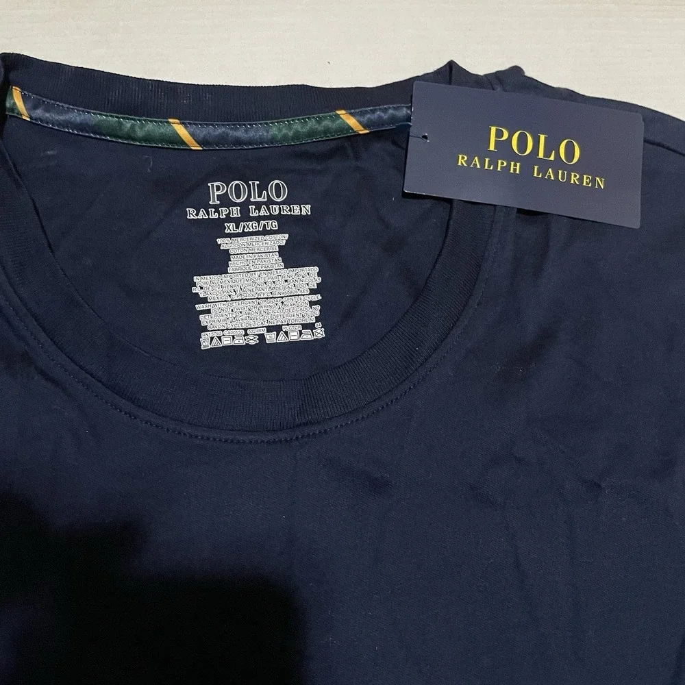 Polo Ralph Lauren Mercerized Cotton T-Shirt Logo Pony Stretch Soft Blue XL NEW!!